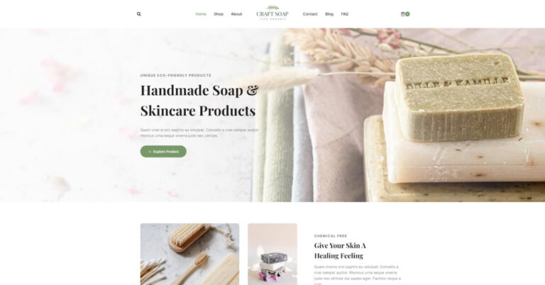 website project soap shop
