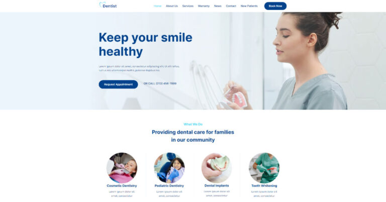 website dental project
