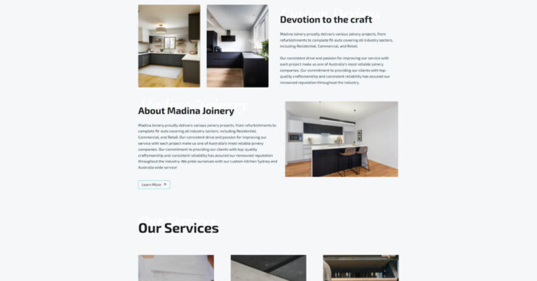website project joinery